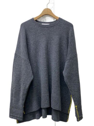 商品画像：LOOSE BOX PULLOVER/ニット/38/ウール/GRY/300GS270-0570/毛羽立ち有 1