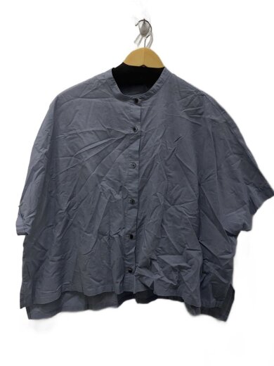 商品画像：半袖ブラウス/--/コットン/BLU 1