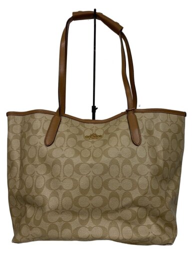 商品画像：シグネチャー/トートバッグ/レザー/BEG/5696 1