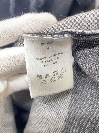 商品画像：レースアップアーガイルワンピース/ノースリーブワンピース/FREE/レーヨン/BLK/BS71903 4