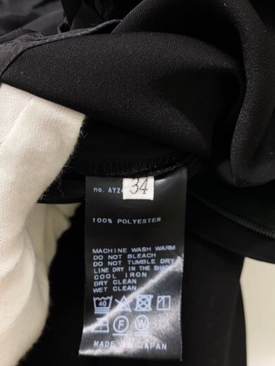 商品画像：23SS/Cropped PT/ストレートパンツ/34/ポリエステル/BLK/23-030-500-8020-1-0 5