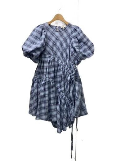 商品画像：25SS/CAITLIN CHECK MINI DRESS/S/コットン/BLU/チェック/31GH01DRG953BL// 1