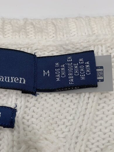 商品画像：ニット・セーター(厚手)/M/コットン/WHT/0200018272// 4