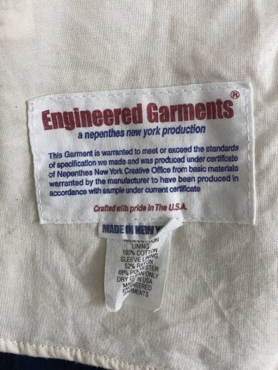 商品画像：ジャケット/XS/コットン/NVY/繊維付着有 4