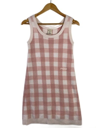 商品画像：ノースリーブワンピース/one/ポリエステル/PNK/チェック/PWNO252080 1