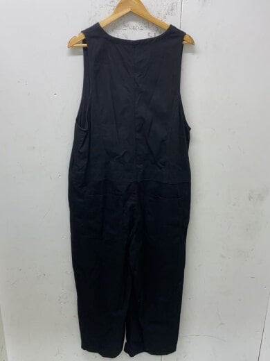 商品画像：デニムじゃないサロペット/オーバーオール/M/コットン/BLK/p2b019 2