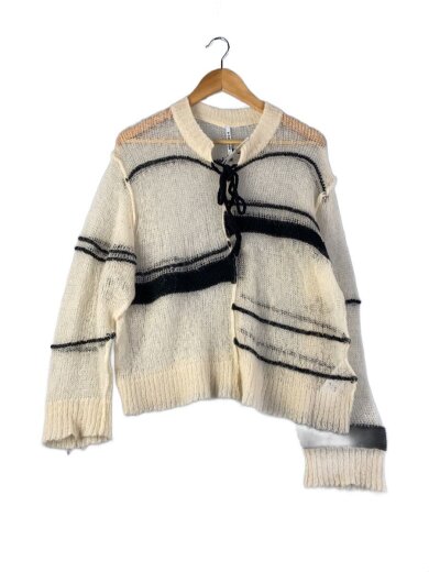 商品画像：a ccordion/RANDOM BORDER LACE UP PULLOVER/ニット/M/25awac-019// 1