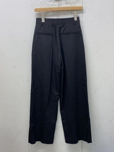商品画像：WOOL GABARDINE 2-TUCK WIDE PANTS/ボトム/34/ウール/BLK/Q825331X08// 2