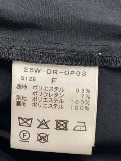 商品画像：ベロアリボンチュールミニワンピース/長袖ワンピース/ベロア/BLK/25W-DR-OP// 4