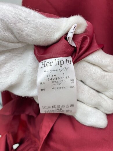 商品画像：キャミワンピース/S/ポリエステル/RED/1242305144// 4