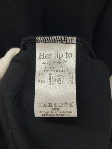 商品画像：半袖ワンピース/S/コットン/BLK/1252105271// 4