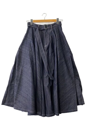 商品画像：SUPER FLARE DENIM SKIRT/ロングスカート/0/デニム/IDG// 1