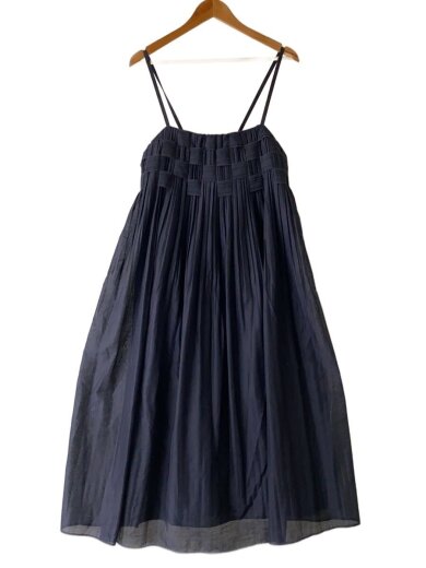 商品画像：24SS/バスケットキャミワンピース/キャミワンピース/38/ポリエステル/ネイビー/MA242FA007// 1