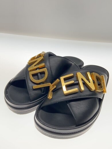 商品画像：22SS/Fendigraphy/クロスストラップサンダル/38/ブラック/レザー// 2