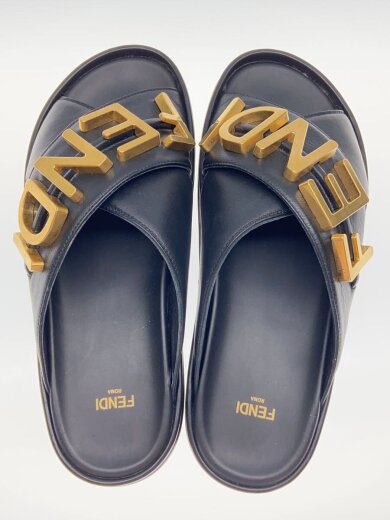 商品画像：22SS/Fendigraphy/クロスストラップサンダル/38/ブラック/レザー// 3