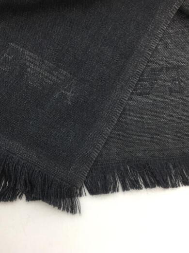 画像：EMPORIO ARMANIマフラー/ストール/ジャガードロゴ/フリンジ/ウール4