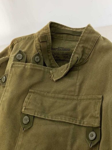 商品画像：craftsmanship/モーターサイクルジャケット/スウェーデン軍/復刻/カーキ/L 7