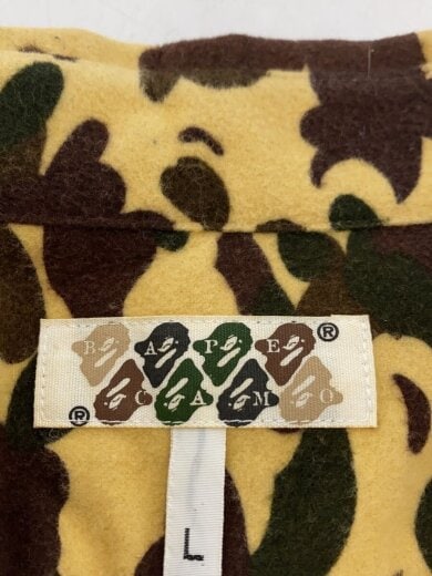 商品画像：ハーフジップフランネルシャツ/BAPE CAMO/迷彩/L 3