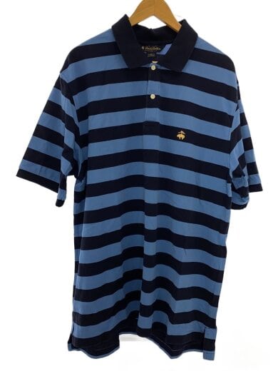商品画像：ポロシャツ/半袖/ボーダー/ネイビー/ブルー/XL 1