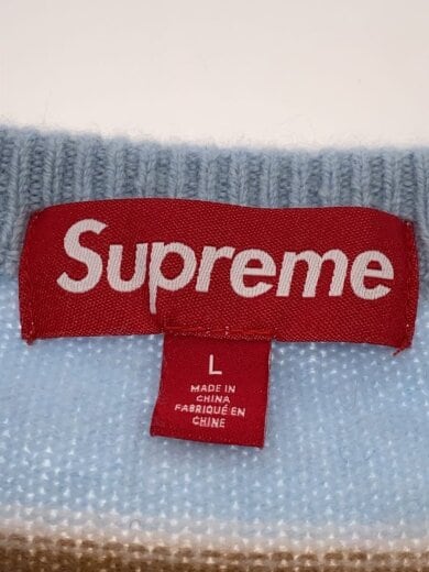 商品画像：24FW/Cashmere Sweater/ニット/L/カシミア/ブルー/ボーダー// 3