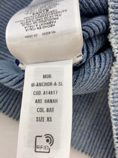 商品画像：M-ANCHOR-A-SL/タンクトップ/A14817/ストレッチ/オーバルD/ブルー/XS 5