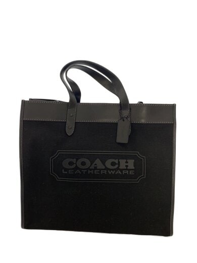 商品画像：Field tote 40/トートバッグ/4884/21SS/キャンバス/レザー/ブラック 1