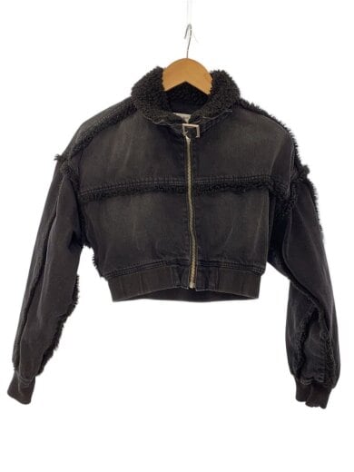 商品画像：デニムボアブルゾン/372350202201/ショート丈/ブラック 1