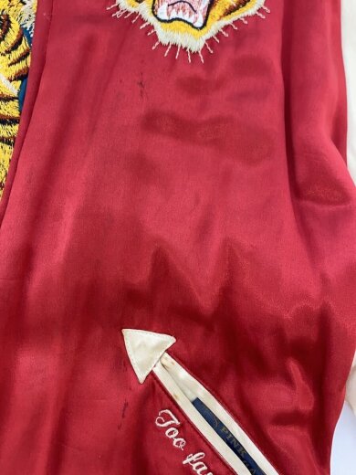 画像：その他ブランドpinkdragon/スカジャン/リバーシブル/アニマル/虎龍刺繍/レッド7