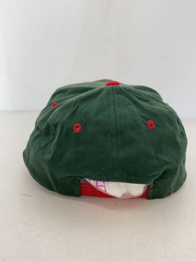 商品画像：スナップバックキャップ/刺繍/90s/レッド/グリーン/バイカラー 3