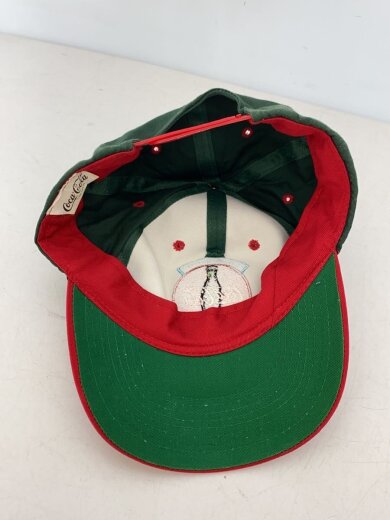 商品画像：スナップバックキャップ/刺繍/90s/レッド/グリーン/バイカラー 4