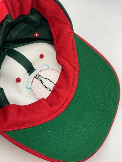 商品画像：スナップバックキャップ/刺繍/90s/レッド/グリーン/バイカラー 7