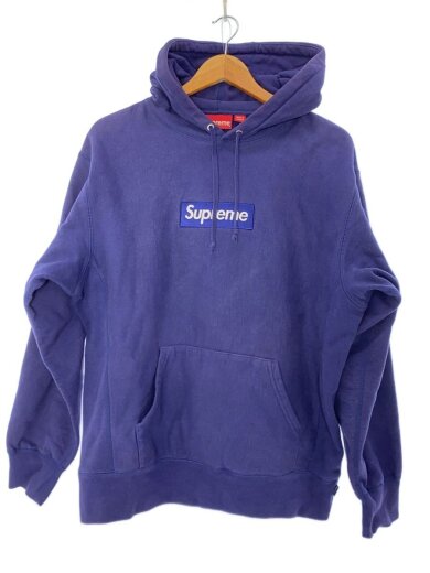 商品画像：ボックスロゴフーディー/2021/パープル/M 1