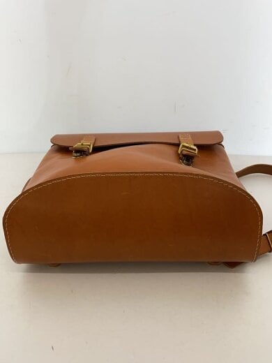 商品画像：リュック/フラップ/レザー/ブラウン 4