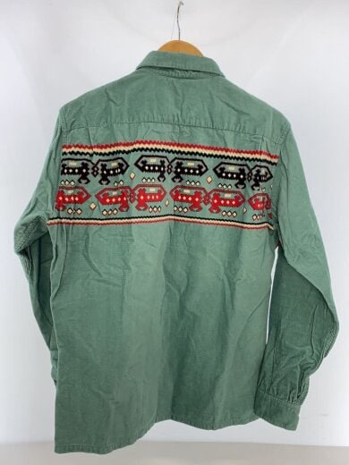 商品画像：Style Eyes/コーデュロイ長袖シャツ/ネイティブ柄/オープンカラー/ブルー/L 2