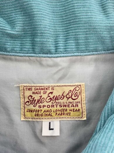 商品画像：Style Eyes/コーデュロイ長袖シャツ/ネイティブ柄/オープンカラー/ブルー/L 3