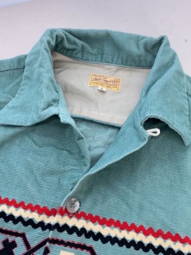 商品画像：Style Eyes/コーデュロイ長袖シャツ/ネイティブ柄/オープンカラー/ブルー/L 6