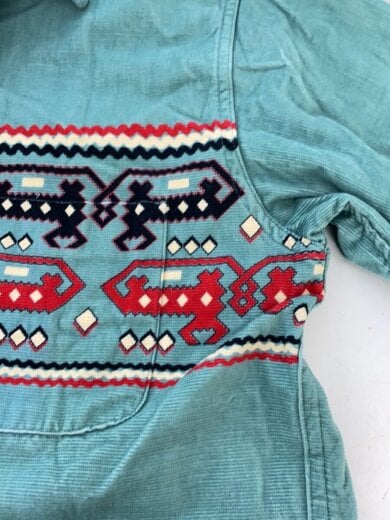 商品画像：Style Eyes/コーデュロイ長袖シャツ/ネイティブ柄/オープンカラー/ブルー/L 7