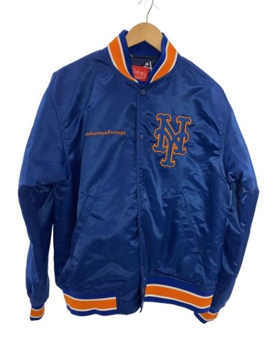 商品画像：MLB ナイロン スタジャン/23FW-MP-MLB01/ブルー/M 1