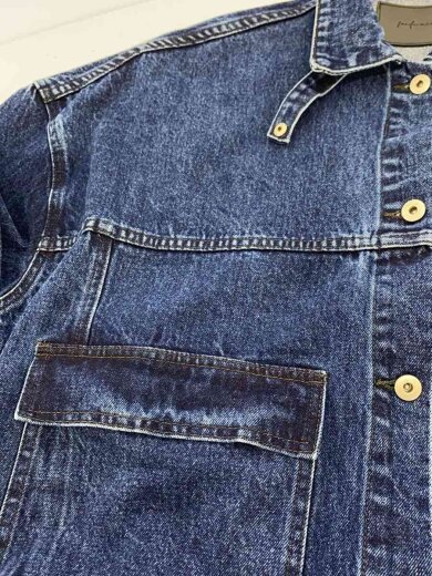 商品画像：UNISEX ビッグシルエットデニムジャケット/2401-0101/2WAY/インディゴ// 6