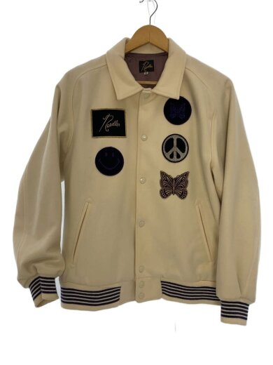 商品画像：VARSITY JACKET/LQ381/22AW/ワッペン/クリーム/M// 1