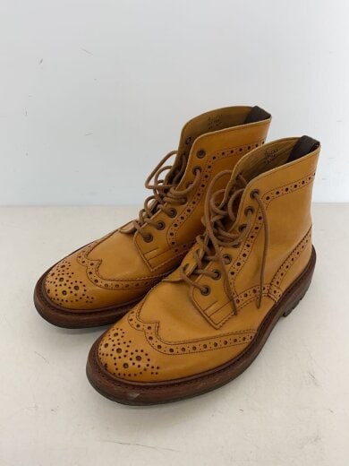 商品画像：レースアップブーツ/カントリーブーツ/ウィングチップ/キャメル// 2