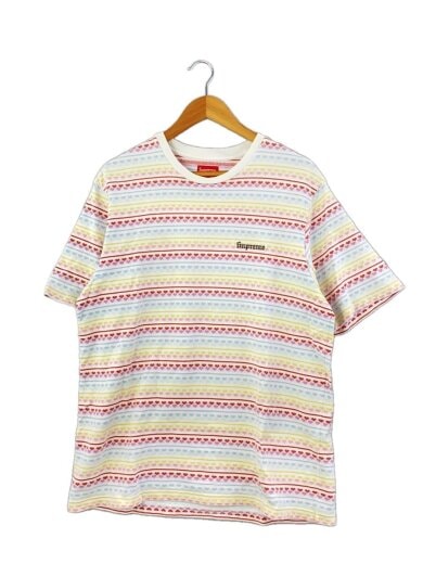 商品画像：22SS/HEARTS JACQUARD/Tシャツ/L/コットン/マルチカラー 1
