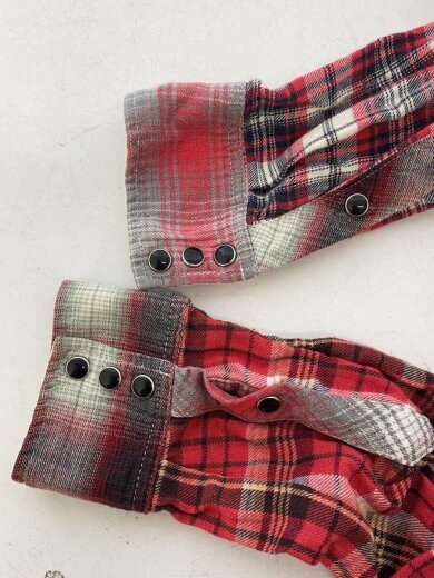 商品画像：15AW/CRAZY LIGHT NEL CHECK SHIRTS/クレイジーチェックネルシャツ/マチ付/XL 5