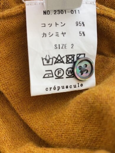商品画像：Knit Polo L/2301-011/カシミヤ混/キャメル/2 4