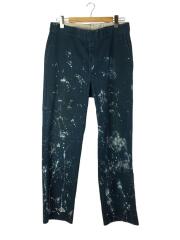 ペンキ/ストレートパンツ/--/コットン/BLU/小穴有