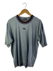 DロゴTシャツ/M/コットン/GRY/ネックライン