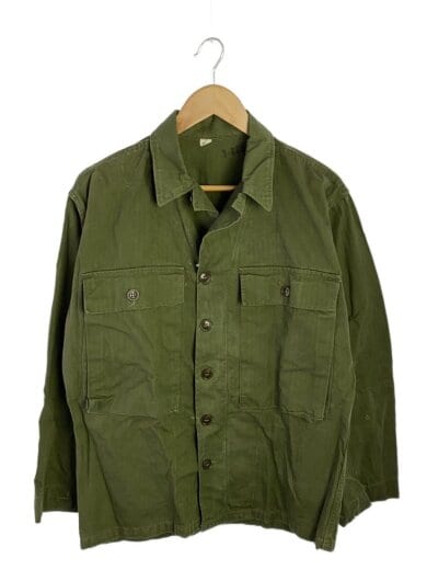 商品画像：40s/M-43/HBT/尿素ボタン/ミリタリージャケット/36R/コットン/KHK/ヘリンボーン 1