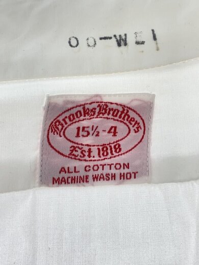 商品画像：長袖シャツ/15.5/コットン/WHT/無地 3