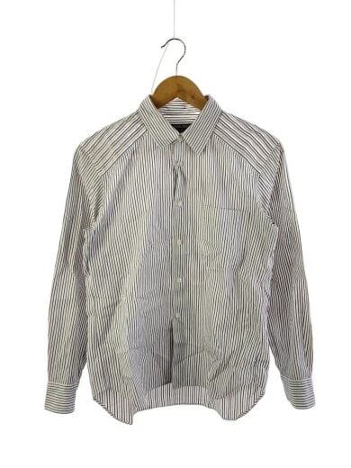 商品画像：AD2014/長袖シャツ/XS/コットン/WHT/ストライプ/DN-B037// 1