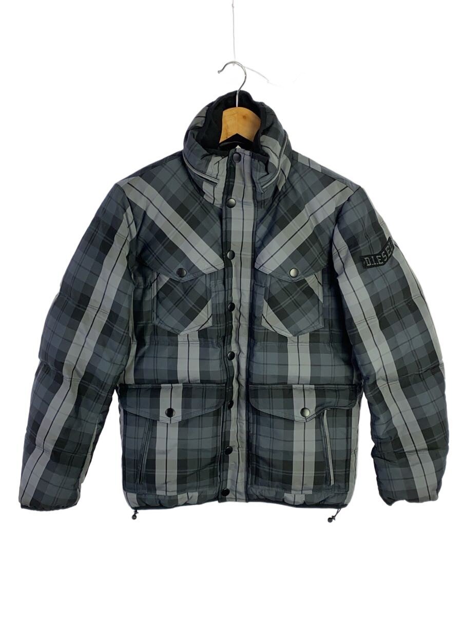 DIESEL / ダウンジャケット/S/GRY/チェック